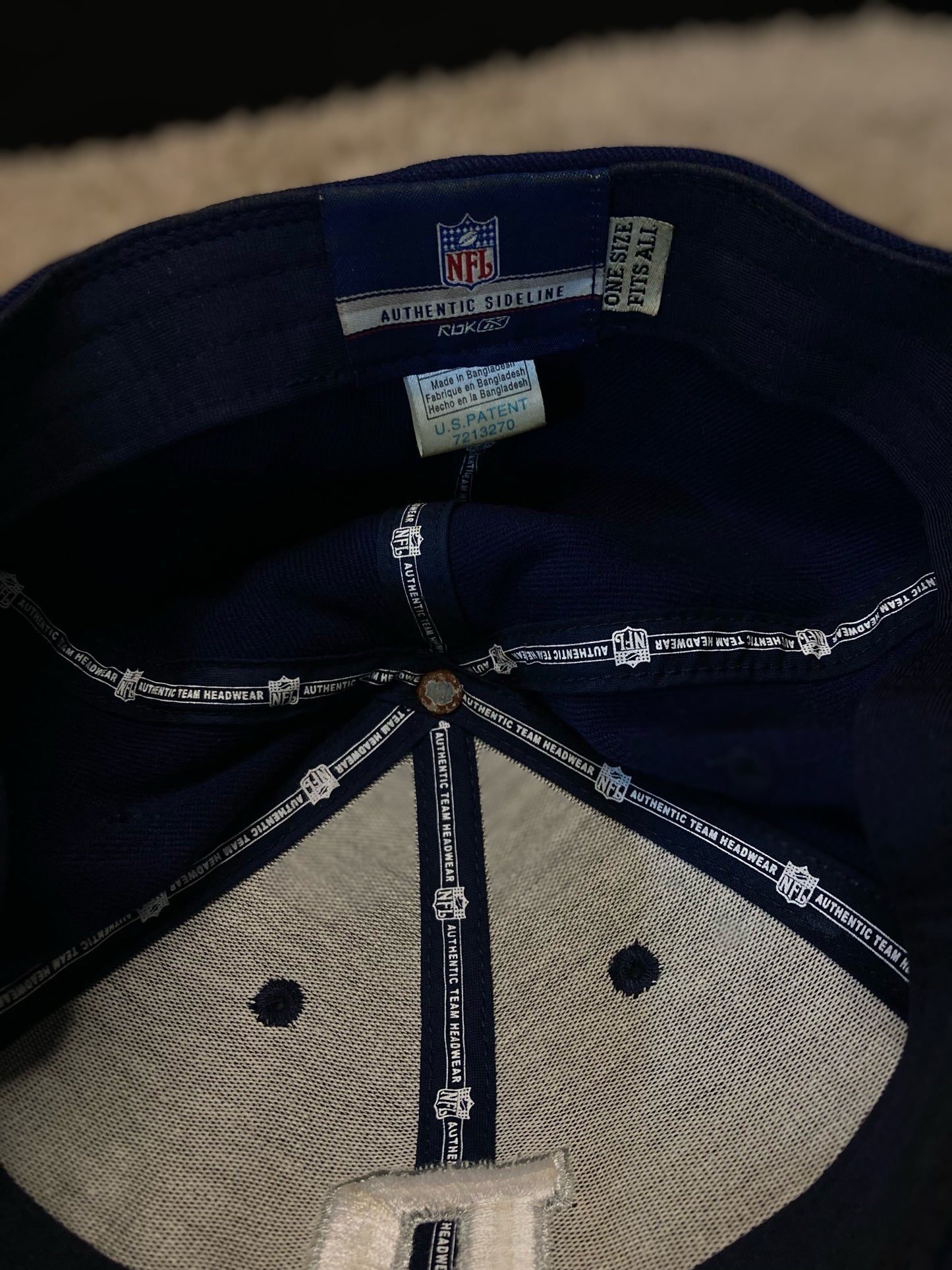 Vintage Dallas Cowboys Reebok Sideline Cap  (Navy Blue)