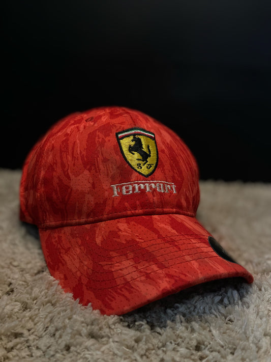 Red Ferrari-Inspired Cap – Bold Style, Ultimate Comfortt